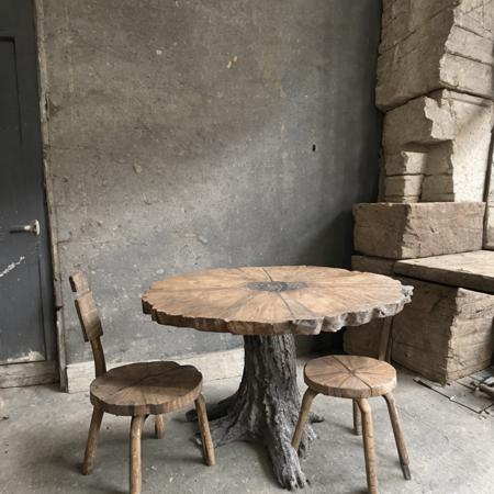 42338-2050188276-interior design artist studio, table chair sofa, sandstone old natural treebark asphalt, still life _lora_entropy-alpha_0.25_.png
